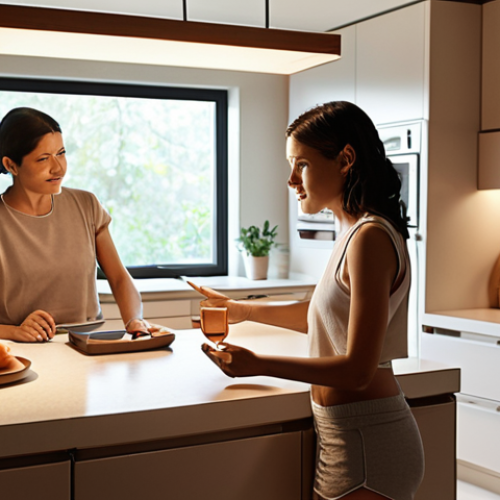 **Prompt:** A serene, modern home interior bathed in natural light. A diverse family interacts naturally within the space, subtly engaging with integrated smart home technology. An AI personal assistant device is visible on a counter, smart lighting automatically adjusts the ambiance, and a screen displays personalized content. The atmosphere should convey effortless convenience and the quiet integration of AI into daily life.
    *   **Style:** Photorealistic, warm and inviting, focus on comfort and seamless technology, subtle futuristic elements.